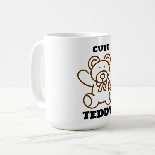 Mug Ours en peluche mignon d'été (Devant gauche)