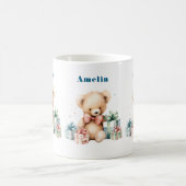 Mug Ours en peluche mignonne avec cadeaux de Noël (Centre)