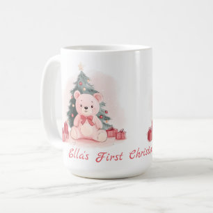 Mug Ours en peluche rose première Musique de Noël