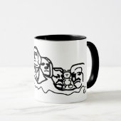Mug Ours en peluche sur la boue Rushmore (Devant droit)