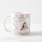 Mug Ours en Teddy Rose mignon Noël (Gauche)