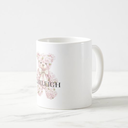 Mug Ours en tourbe rose (Devant droit)