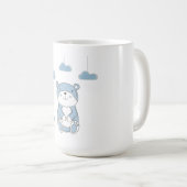 Mug Ours endormi avec des nuages rêveurs (Devant droit)