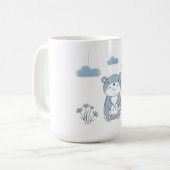 Mug Ours endormi avec des nuages rêveurs (Devant gauche)