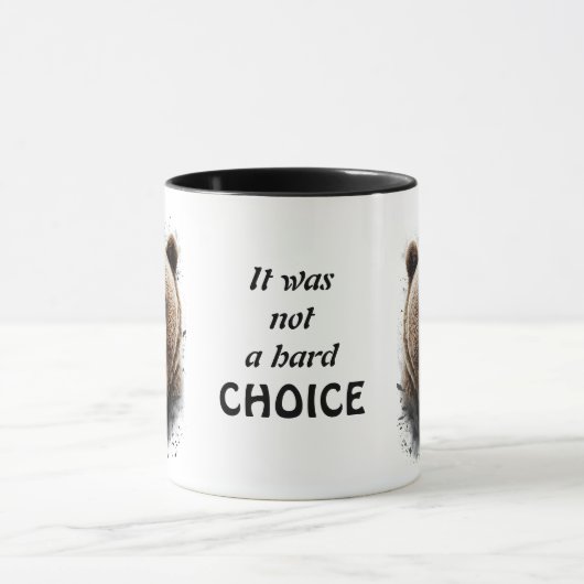 Mug Ours et citation "Ce n'était pas un choix difficil (Centre)