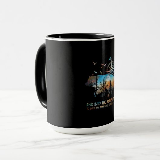 Mug Ours Et Dans La Forêt Je Vais Perdre Mon Esprit (Devant gauche)