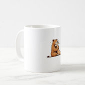 Mug Ours Et Girafe En Amour. (Devant gauche)