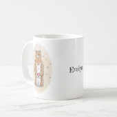 Mug Ours et lapin ensemble Happy Couple Nom personnali (Devant gauche)