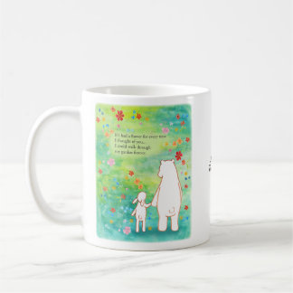 Mug Ours et lapin romantique Citation poétique Nom per