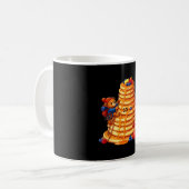 Mug Ours grimpeur sur pile de crêpes géantes petit-déj (Devant gauche)