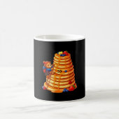 Mug Ours grimpeur sur pile de crêpes géantes petit-déj (Centre)
