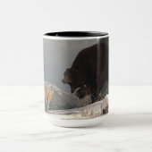 Mug Ours gris chassant le lapin (Centre)