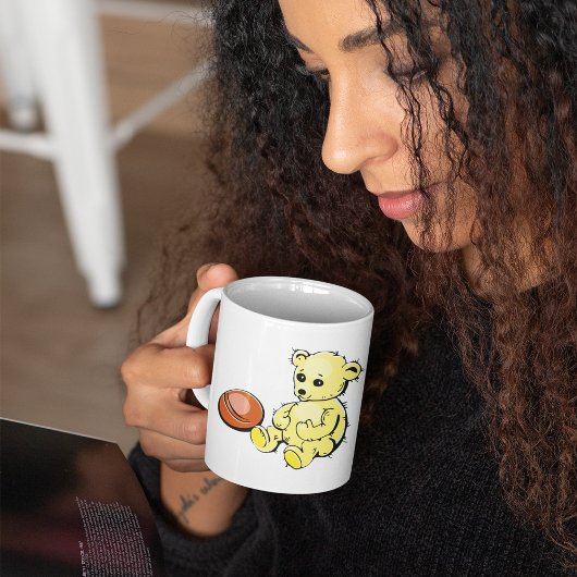 Mug Ours Jaune Teddy