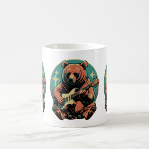 Mug ours jouant de la guitare