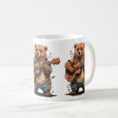 Mug ours jouant de la guitare (Devant droit)