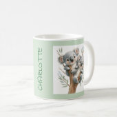 Mug Ours Koala Bouddard Dans L'Arbre, BFF, Personnalis (Devant droit)