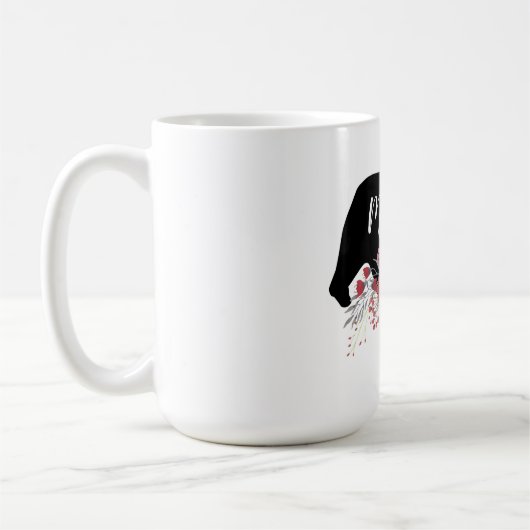 Mug Ours maman aux fleurs (Gauche)