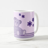 Mug Ours mauve (Devant droit)