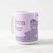 Mug Ours mauve (Devant gauche)