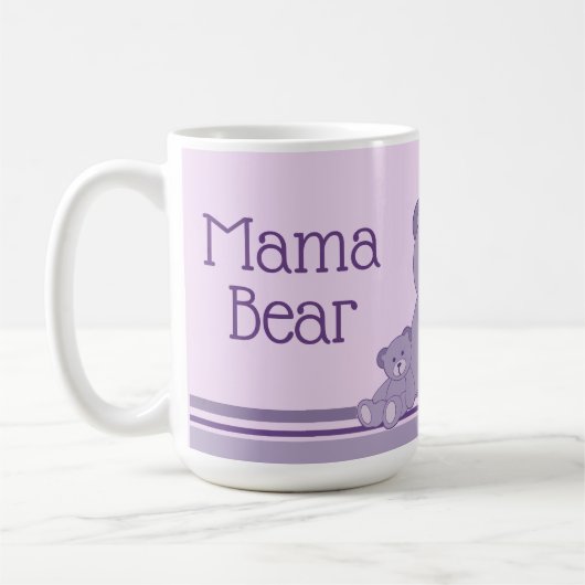 Mug Ours mauve (Gauche)