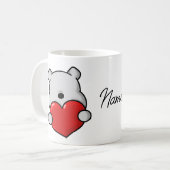 Mug Ours mignon au coeur rouge (Devant gauche)