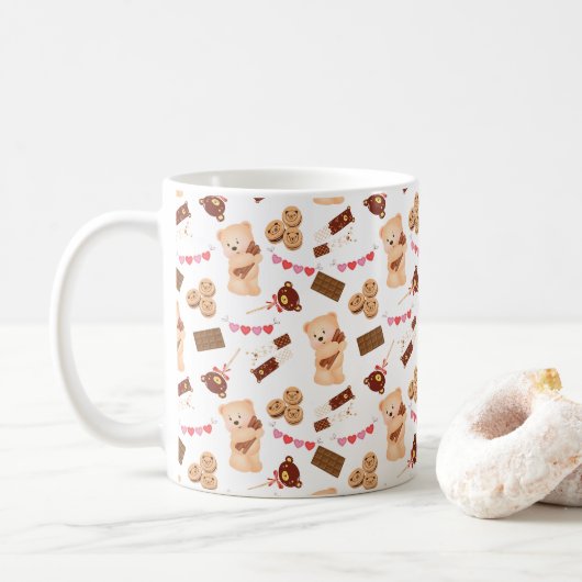 Mug Ours mignon et chocolat (Avec donut)