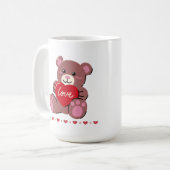 Mug Ours mignon Heureuse Sainte-Valentin (Devant gauche)