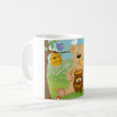 Mug Ours mignon mangeant du miel (Devant gauche)