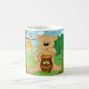 Mug Ours mignon mangeant du miel