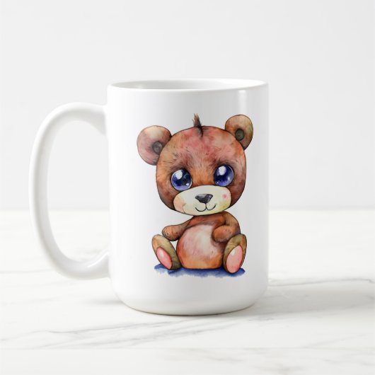 Mug Ours mignon Teddy cool positif (Gauche)