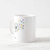 Mug Ours mignons volants flux de pissenlit (Devant gauche)
