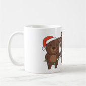 Mug Ours Noël Animaux mignons Ours Café (Gauche)