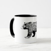 Mug Ours noir (Devant gauche)