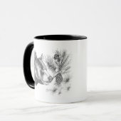 Mug Ours noir à capot de bois (Devant gauche)