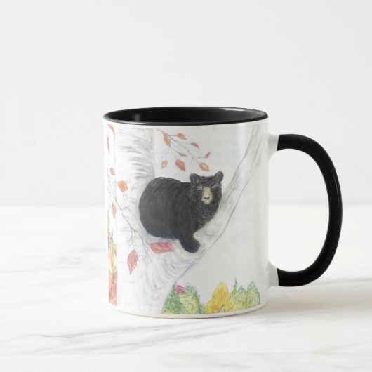 Mug Ours noir dans un Berch Tree (Droite)