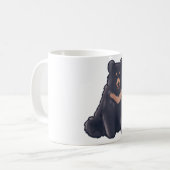 Mug Ours noir Délice � joli Art animal (Devant gauche)