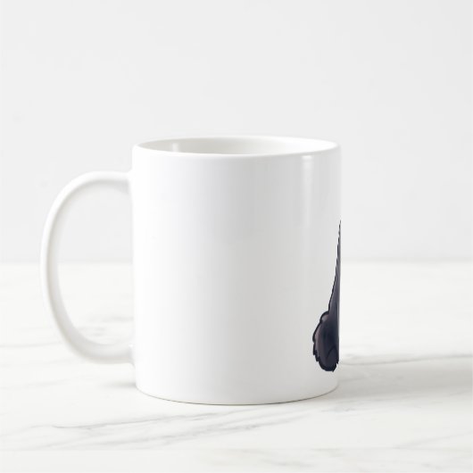 Mug Ours noir Délice � joli Art animal (Gauche)