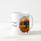 Mug Ours noir en forêt d'automne (Devant droit)