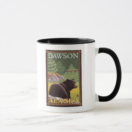 Mug Ours noir en forêt - Dawson, Alaska (Droite)