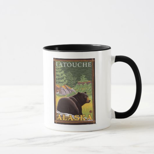 Mug Ours noir en forêt - Latouche, Alaska (Droite)