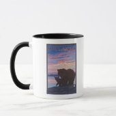 Mug Ours noir et cubDakota du Sud (Gauche)