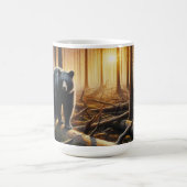 Mug Ours noir sur la scène forestière (Centre)