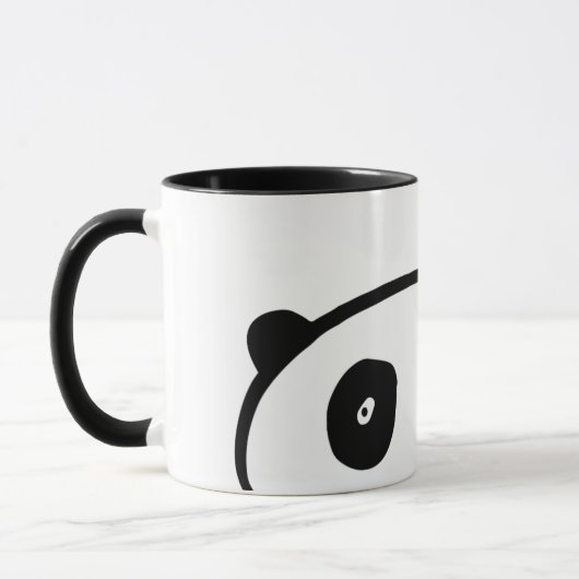Mug Ours Panda Noir Et Blanc Moderne (Gauche)