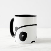 Mug Ours Panda Noir Et Blanc Moderne (Devant gauche)