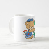 Mug Ours peintre mignon (Devant gauche)