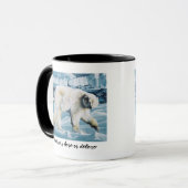 Mug Ours polaire arctique bleu (Devant gauche)