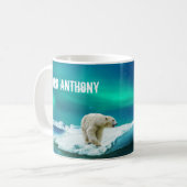 Mug Ours polaire Aurore boréale (Devant gauche)