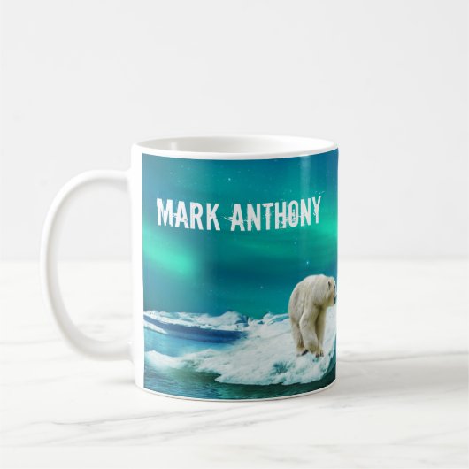 Mug Ours polaire Aurore boréale (Gauche)