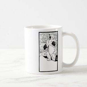 Mug Ours polaire boxant combat mondial réchauffement d
