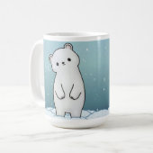 Mug Ours polaire dans la boue de neige (Devant gauche)